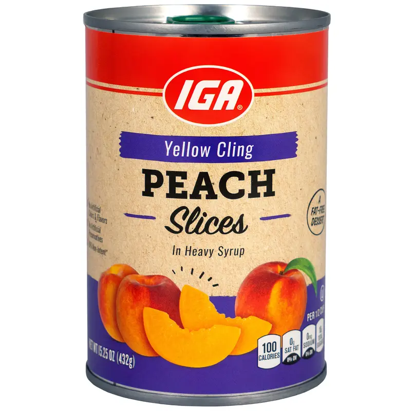 PEACH SLICES HS YC 15.25 OZ