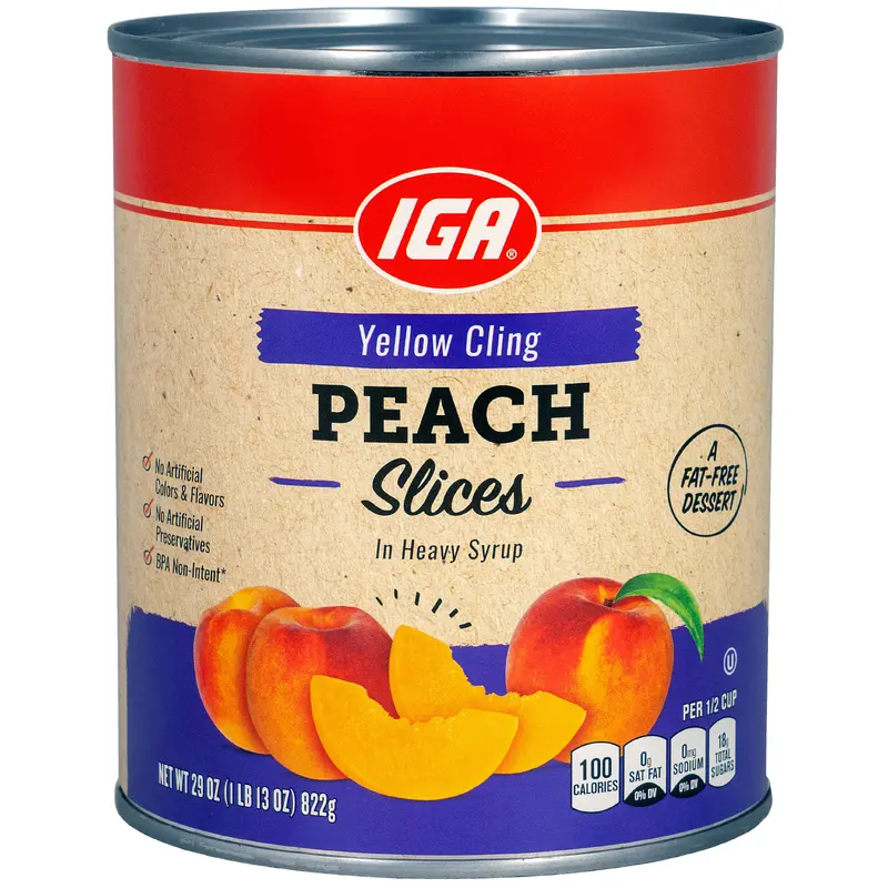 PEACH SLICES HS YC 29 OZ