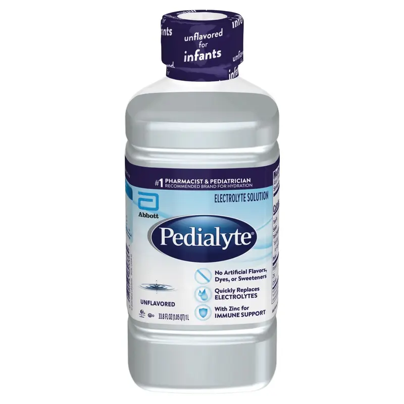 Pedialyte Unflavored Electrolyte Solution 33.8 fl oz