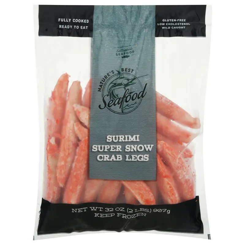 Nature's Best Seafood Surimi Super Snow Crab Legs 32 oz