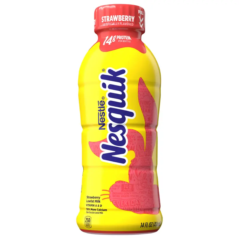 Nesquik Strawberry Flavored Lowfat Milk, Ready to Drink