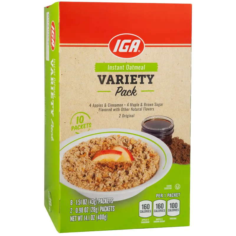 OATMEAL INSTANT VARIETY PACK 10 CT 14.1 OZ