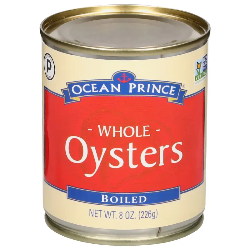 Ocean Prince Whole Boiled Oysters 8 oz