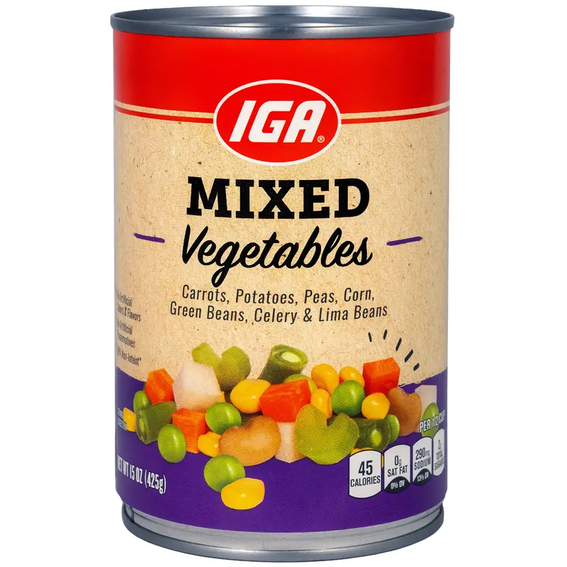 MIXED VEGETABLES 15 OZ