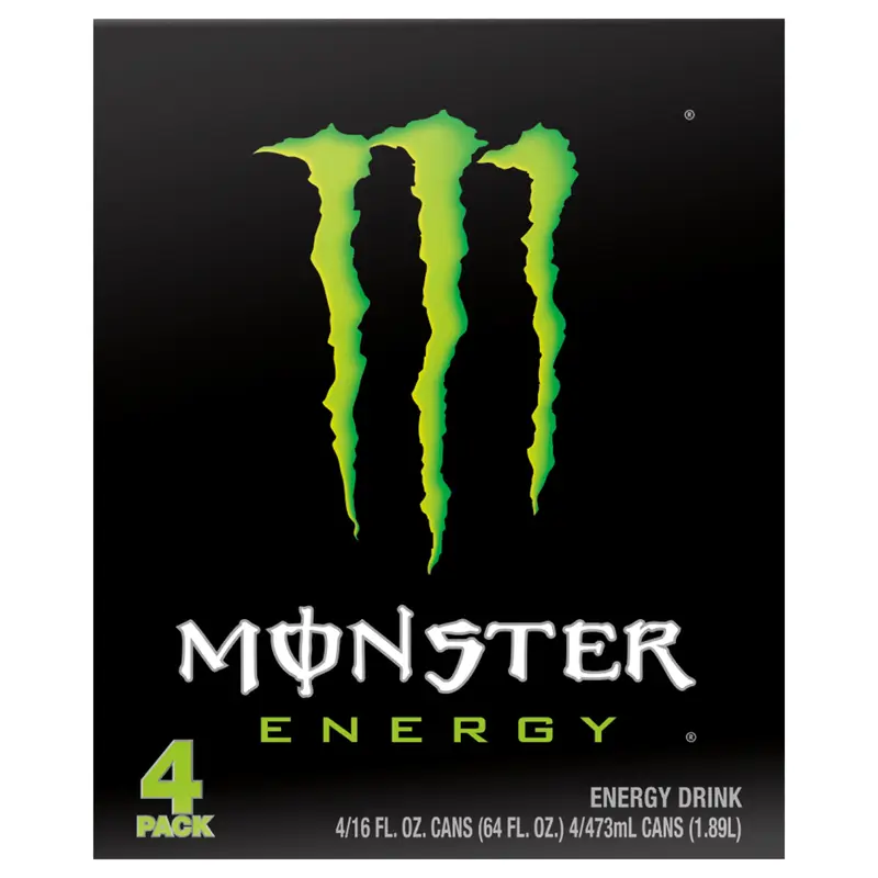 Monster Energy Energy Drink 4 - 16 fl oz Cans