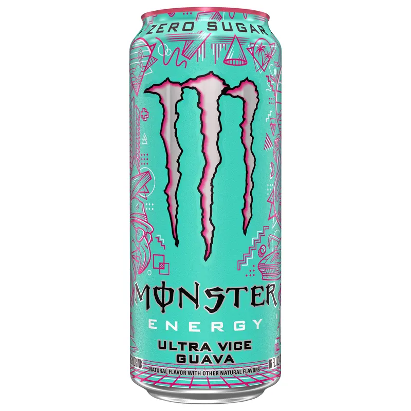 Monster Zero Sugar Ultra Vice Guava Energy Drink 16 fl oz