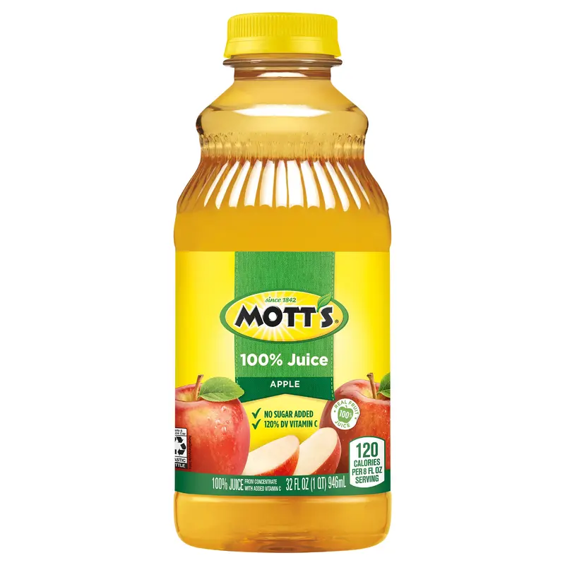 Mott's 100% Original Apple Juice, 32 fl oz bottle