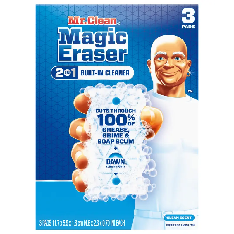 Mr. Clean Magic Eraser Foaming Sponge, All Purpose Cleaner, Dawn Cleaning Power, Ultra Foamy, 3ct