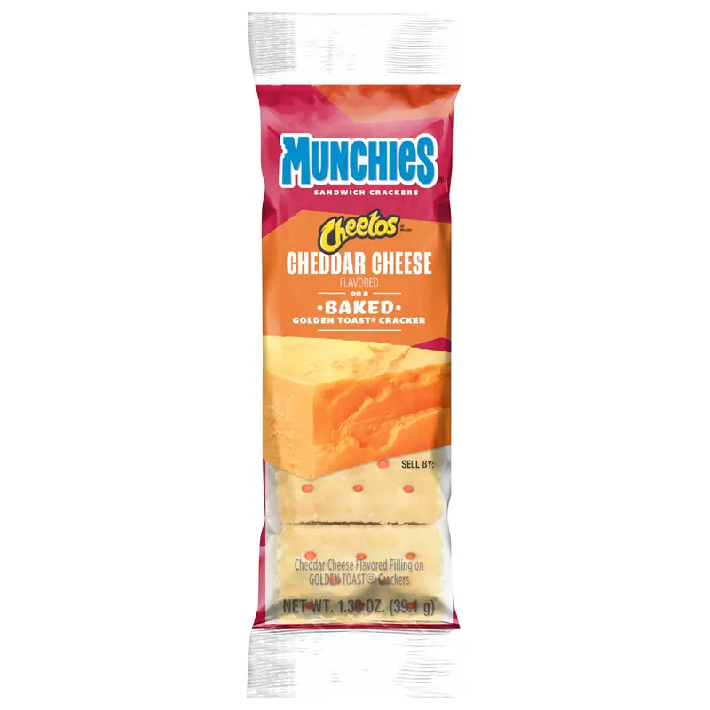 Munchies Sandwich Crackers Cheddar Cheese 1.38 Oz