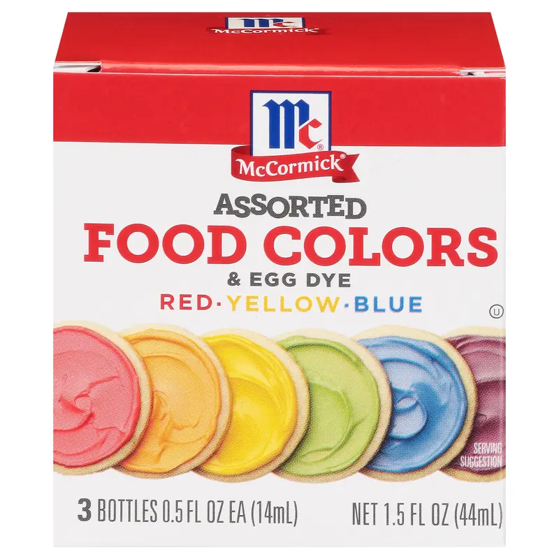 McCormick Assorted Food Colors & Egg Dye, 1.5 fl oz
