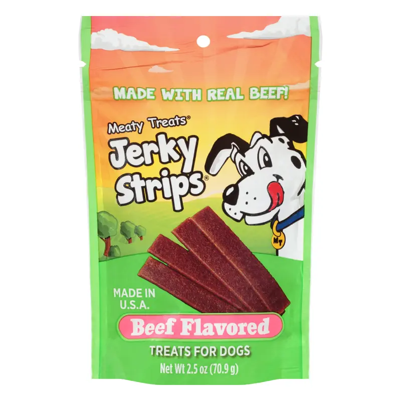 Meaty Treats Beef Flavored Jerky Strips 2.5 oz