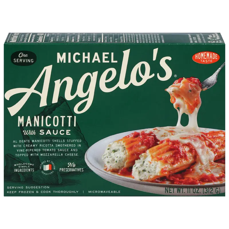 Michael Angelo's Manicotti with Sauce 11 oz