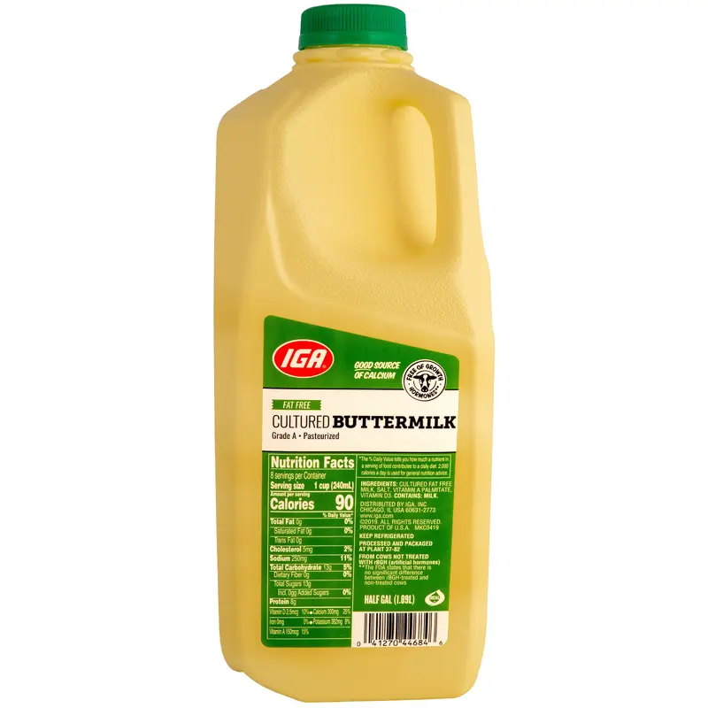 MILK BUTTERMILK FAT FREE LABEL HF GAL HF GAL