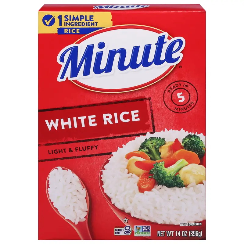 Minute Light & Fluffy White Rice 14 oz