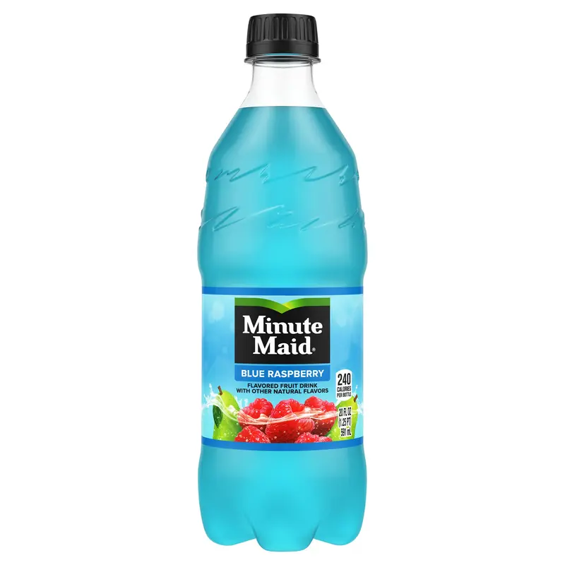 Minute Maid Blue Raspberry Bottle, 20 fl oz