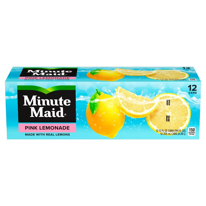 Minute Maid Pink Lemonade Fridge Pack Cans, 12 fl oz, 12 Pack