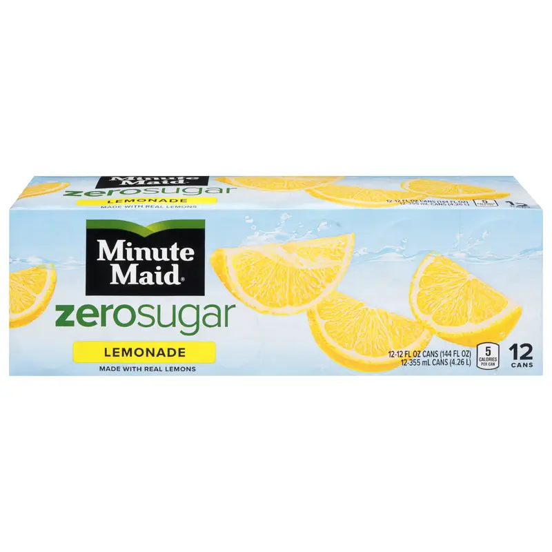 Minute Maid Zero Sugar Lemonade 12 - 12 fl oz Cans