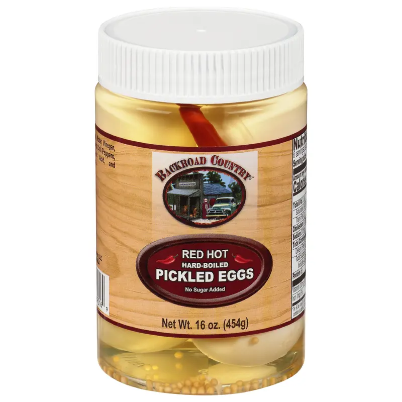Backroad Country Red Hot Hard-Boiled Pickled Eggs 16 oz