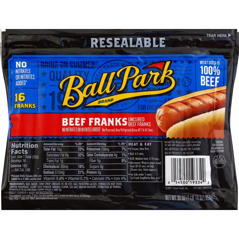 Ball Park Franks 16 ea