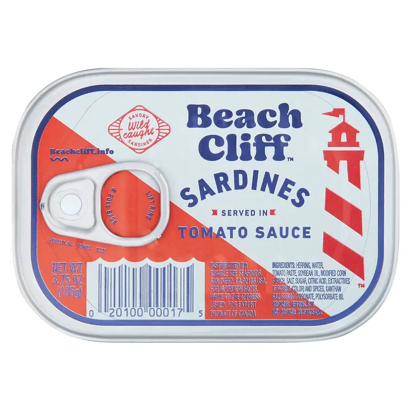Beach Cliff Served in Tomato Sauce Sardines 3.75 oz