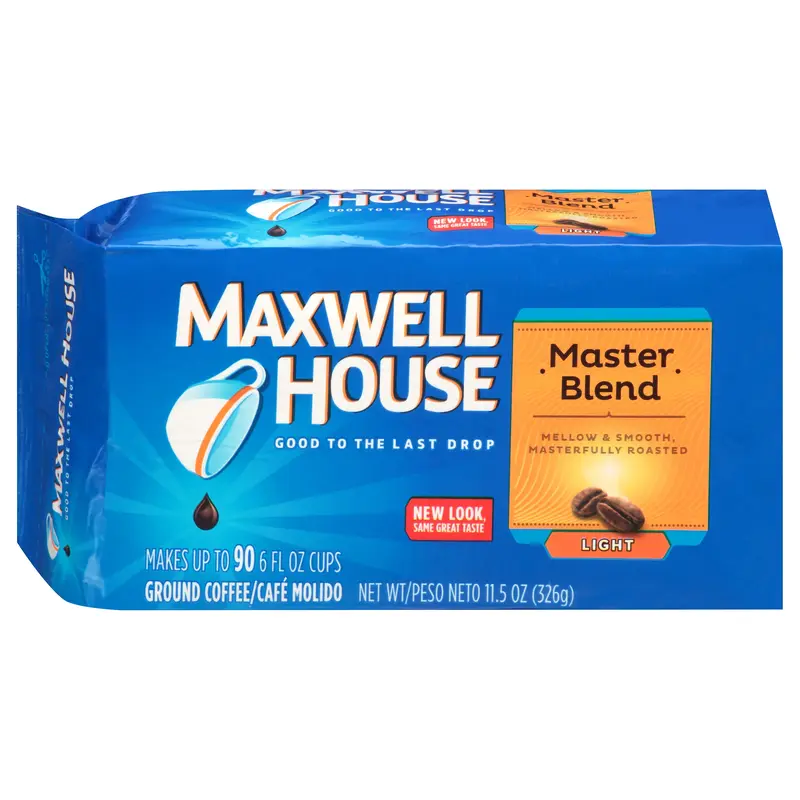 Maxwell House Master Blend Light Roast Ground Coffee, 11.5 oz Bag