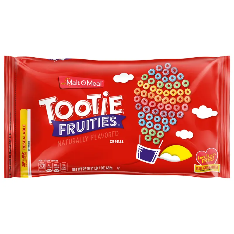 Malt O Meal Tootie Fruities Cereal Family Size 23 oz