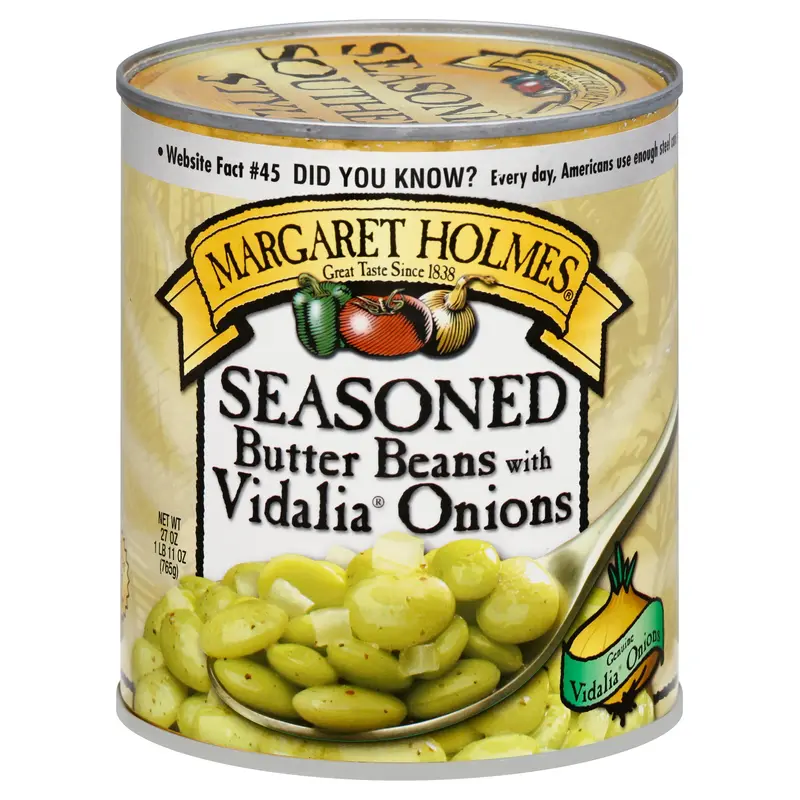 Margaret Holmes Butter Beans with Vidalia Onions 27 oz