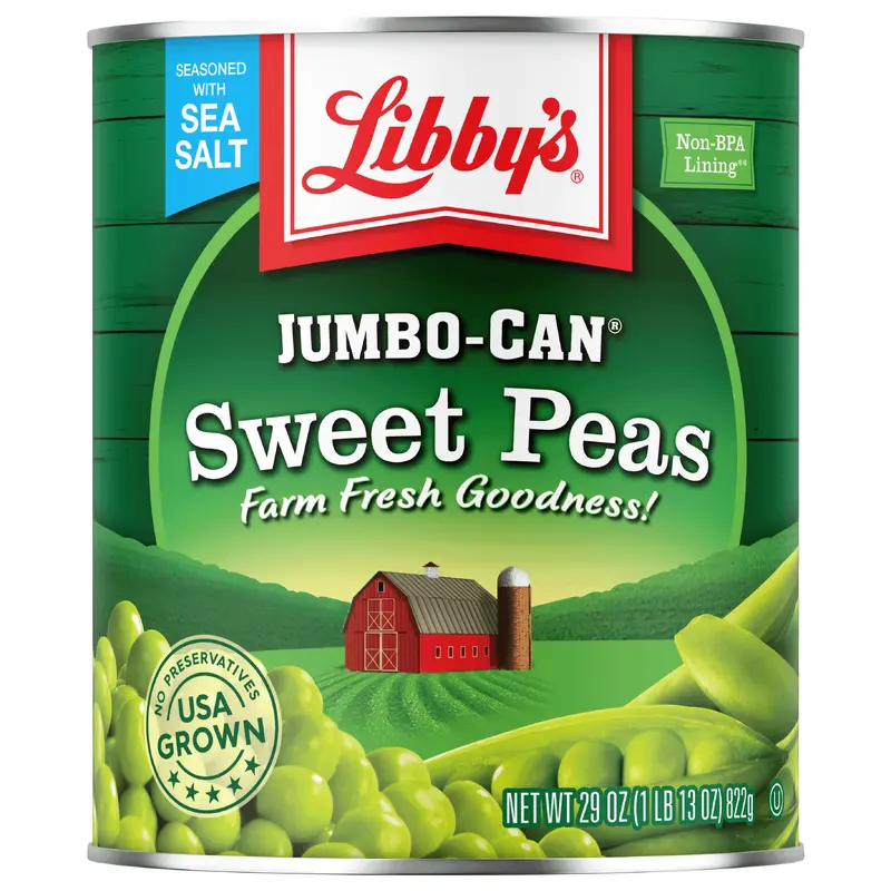 Libby's Sweet Peas, 29 oz, Jumbo-Can
