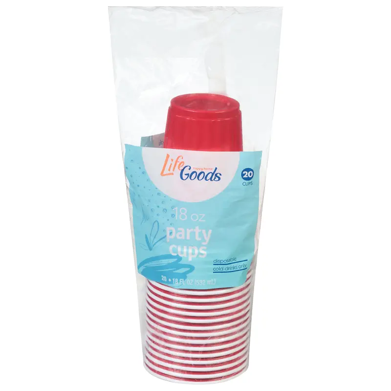 Life Goods 18 Ounce Party Cups 20 ea