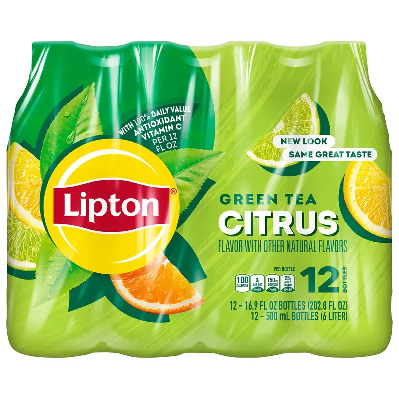 Lipton Green Tea Citrus 16.9 Fl Oz 12 Count