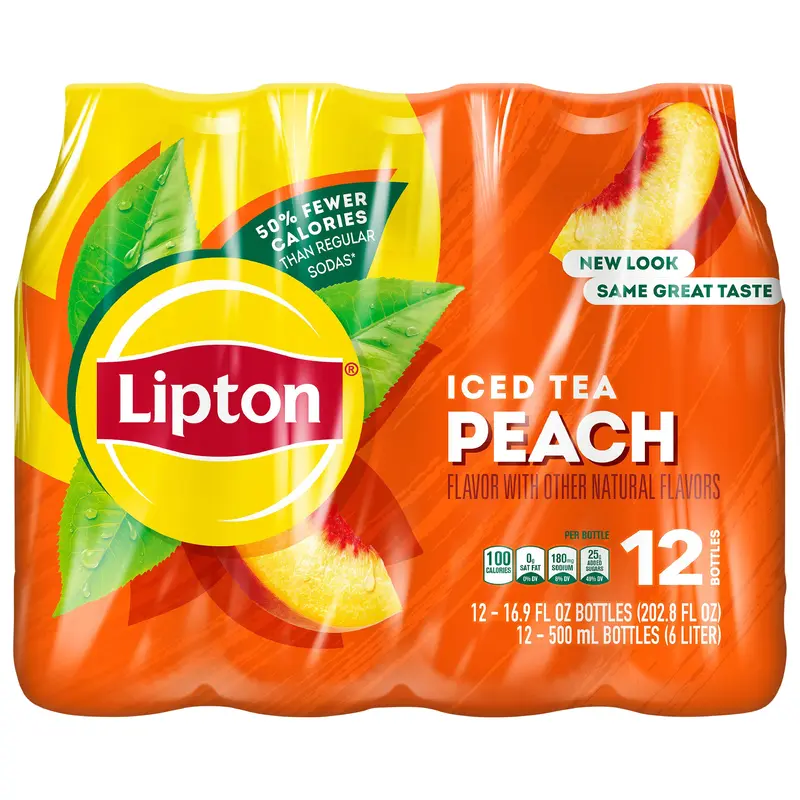 Lipton Iced Tea Peach 16.9 Fl Oz 12 Count