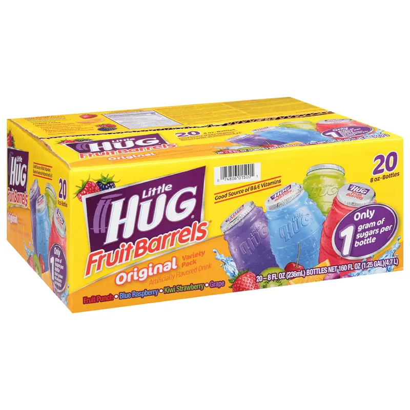 Little Hug Fruit Barrels Original Variety Pack Drink 20 - 8 fl oz Bottles