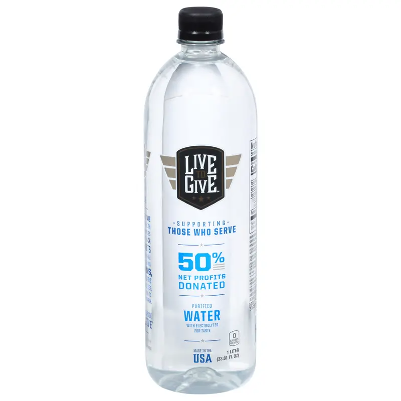 Live to Give Purified Water 33.81 fl oz