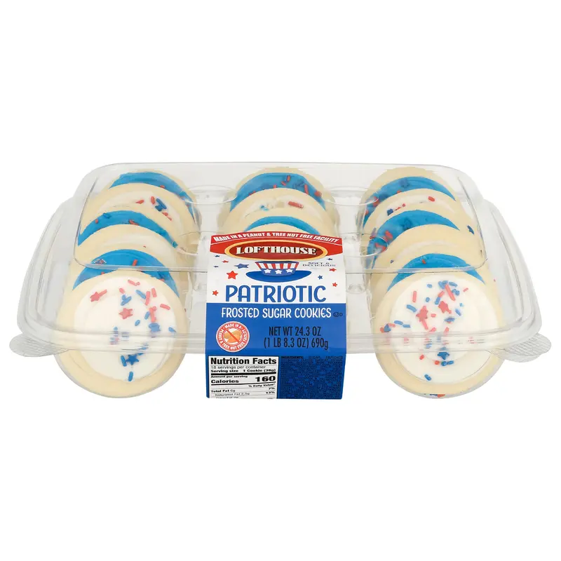Lofthouse Frosted Patriotic Sugar Cookies 24.3 oz