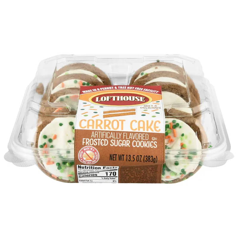 Lofthouse Frosted Sugar Carrot Cake Cookies 13.5 oz