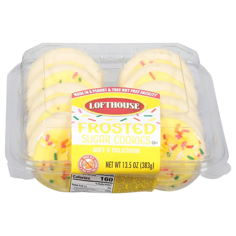 Lofthouse Frosted Sugar Cookies 13.5 oz - Yellow
