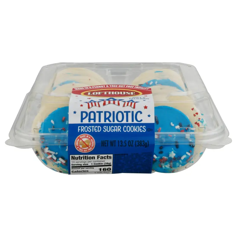Lofthouse Patriotic Frosted Sugar Cookies 13.5 oz - Patriotic