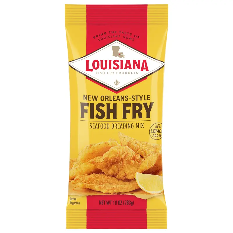 Louisiana Fish Fry Products New Orleans-Style Seafood Breading Mix 10 oz