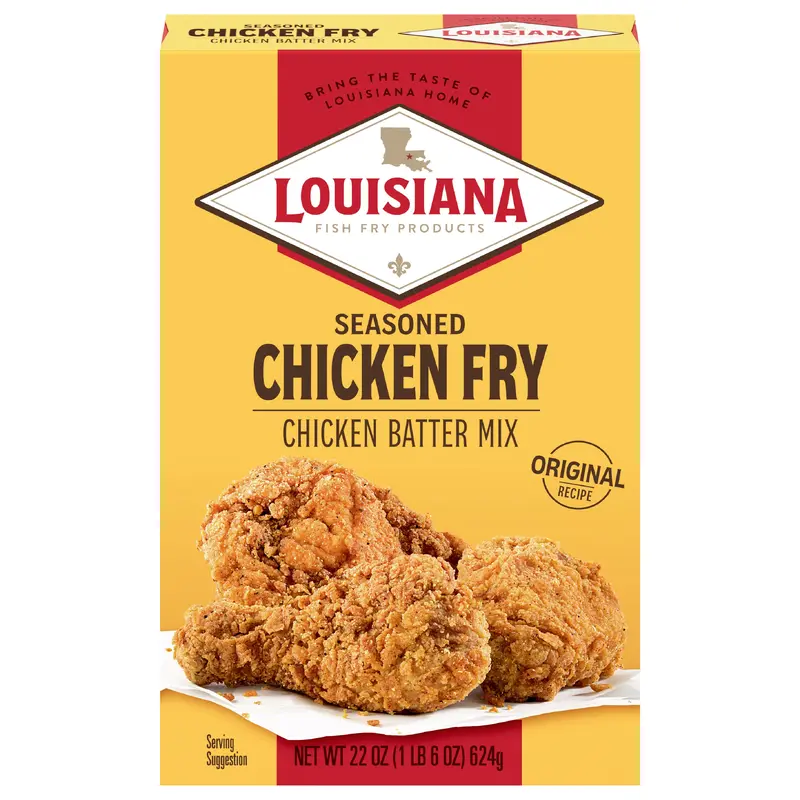 Louisiana Fish Fry Products Original Recipe Seasoned Chicken Fry Chicken Batter Mix 22 oz