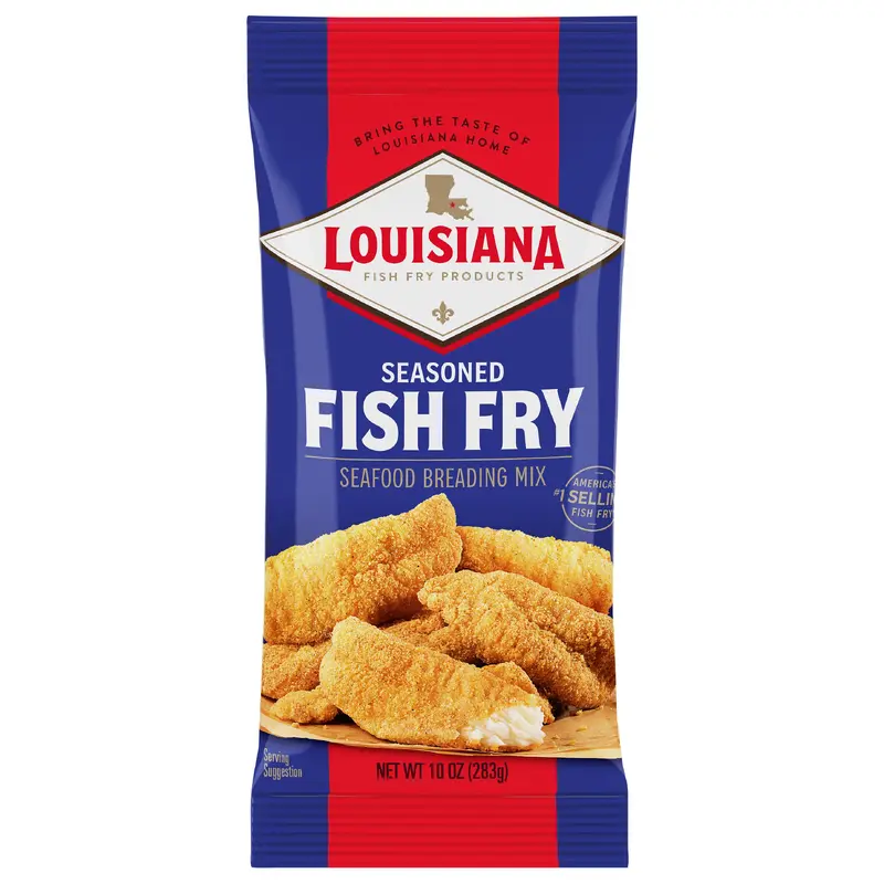 Louisiana Fish Fry Products Seasoned Seafood Breading Mix 1 10 oz