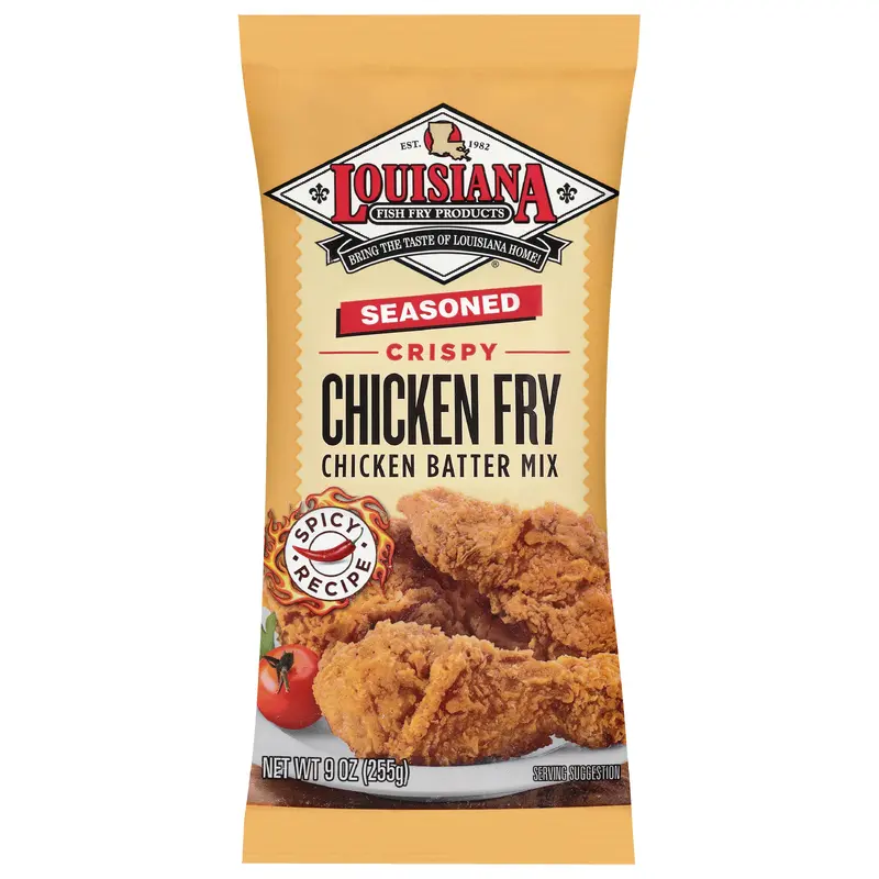 Louisiana Fish Fry Products Spicy Recipe Crispy Seasoned Chicken Fry Chicken Batter Mix 9 oz