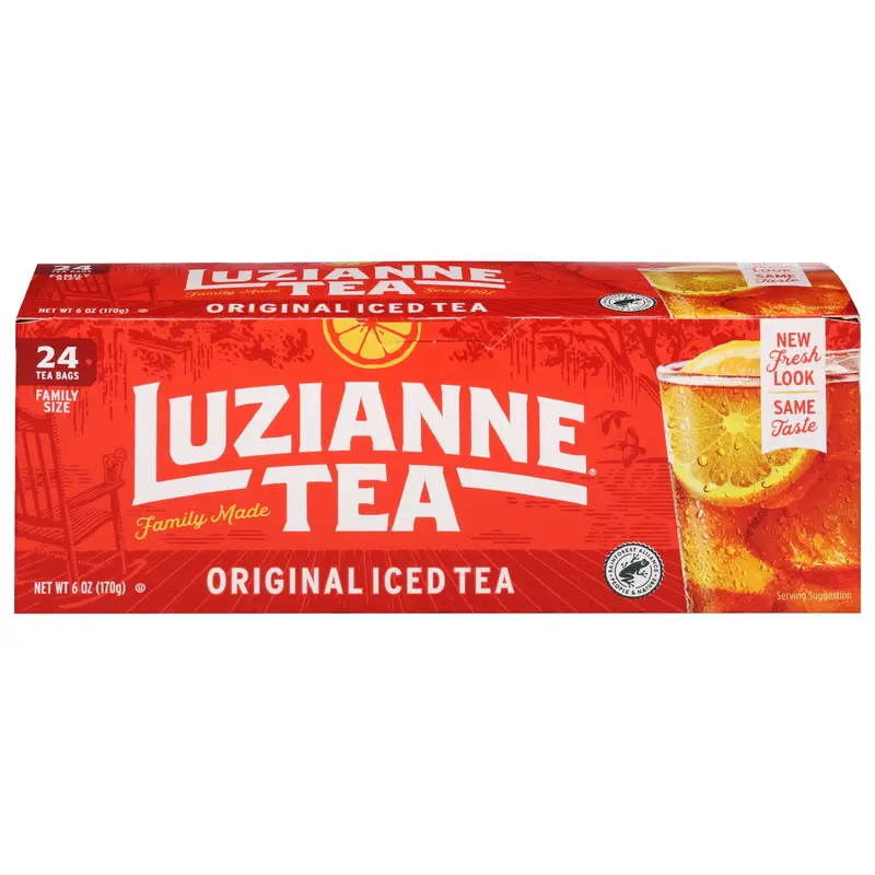 Luzianne Tea Bags Original Iced Tea Family Size Bag 24 ea