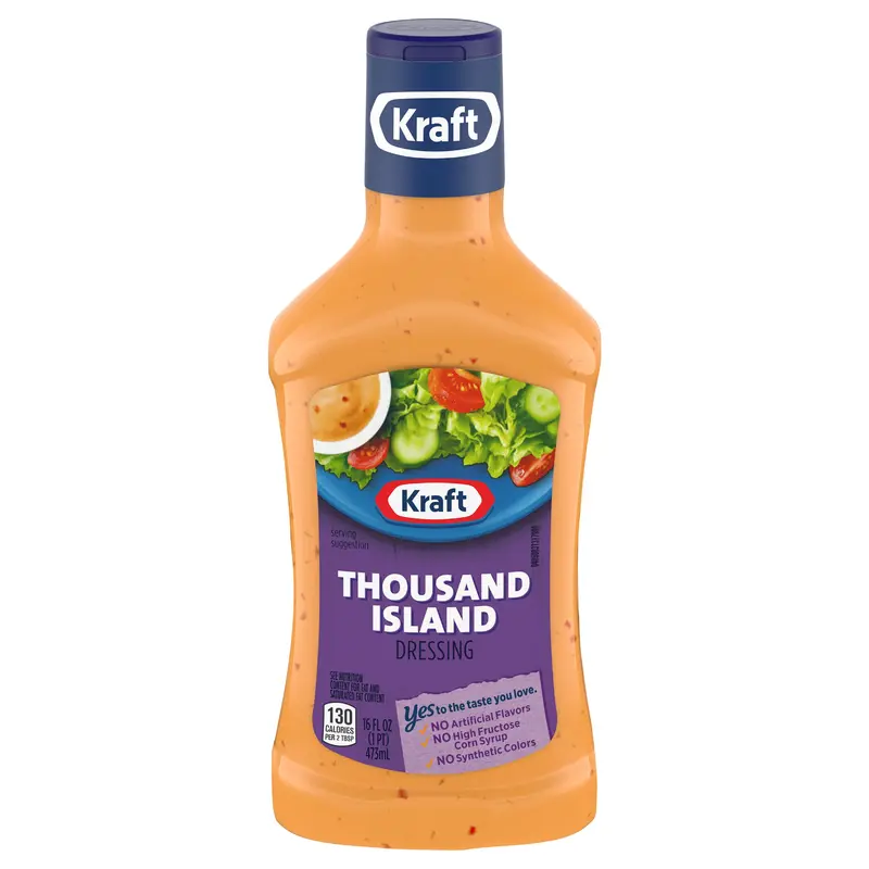 Kraft Thousand Island Salad Dressing, 16 fl oz Bottle