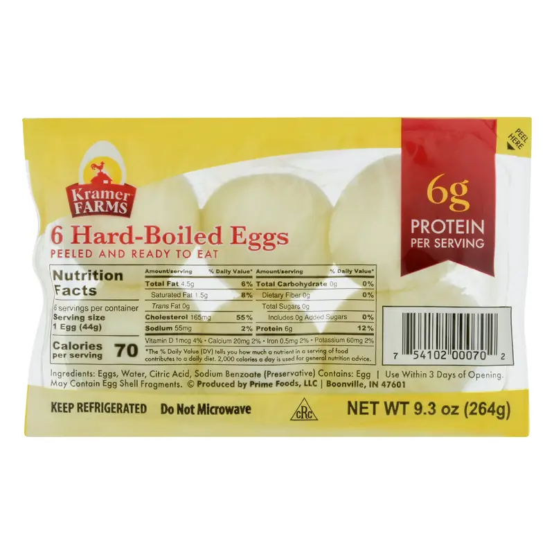 Kramer Farms Hord-Boiled Eggs 6 ea