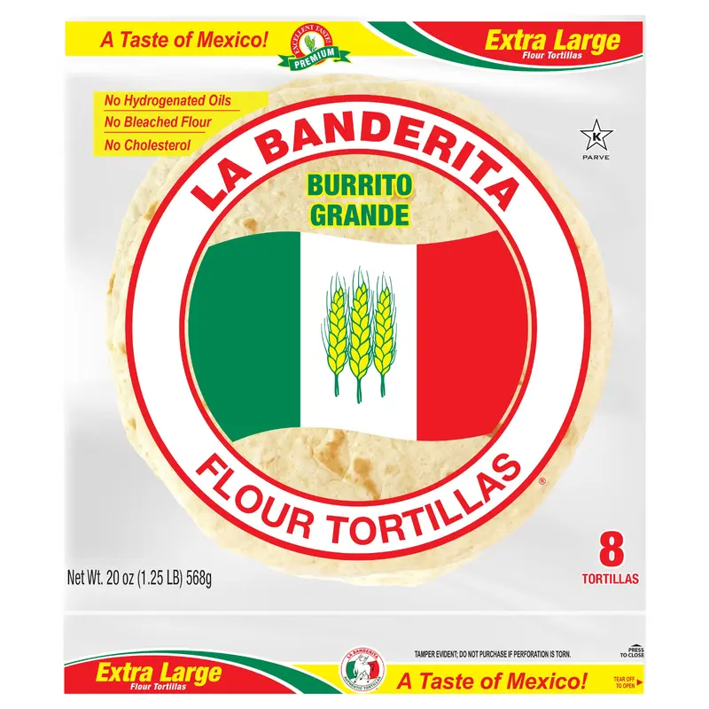 La Banderita Burrito Grande Extra Large Flour Tortilla