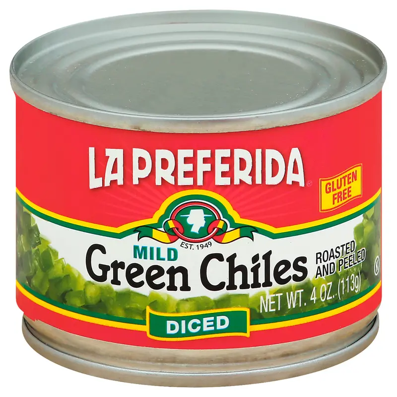 La Preferida Green Chiles 4 oz - Mild Green Chiles DicedGLUTEN FREE
