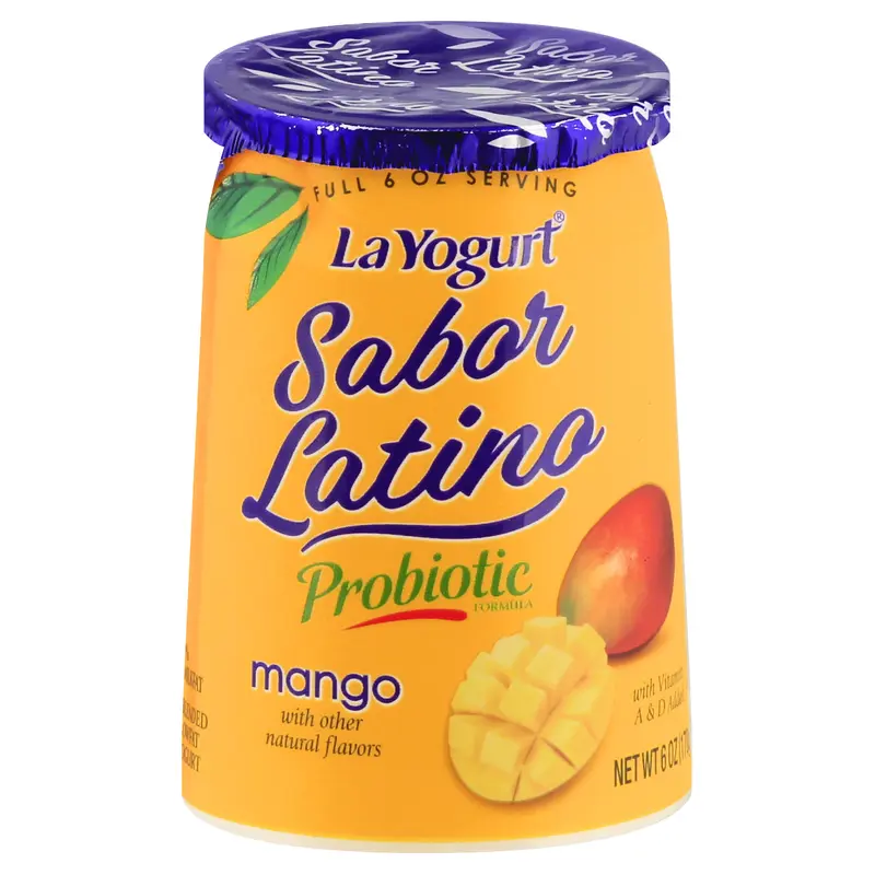 La Yogurt Sabor Latino Blended Lowfat Mango Yogurt 6 oz
