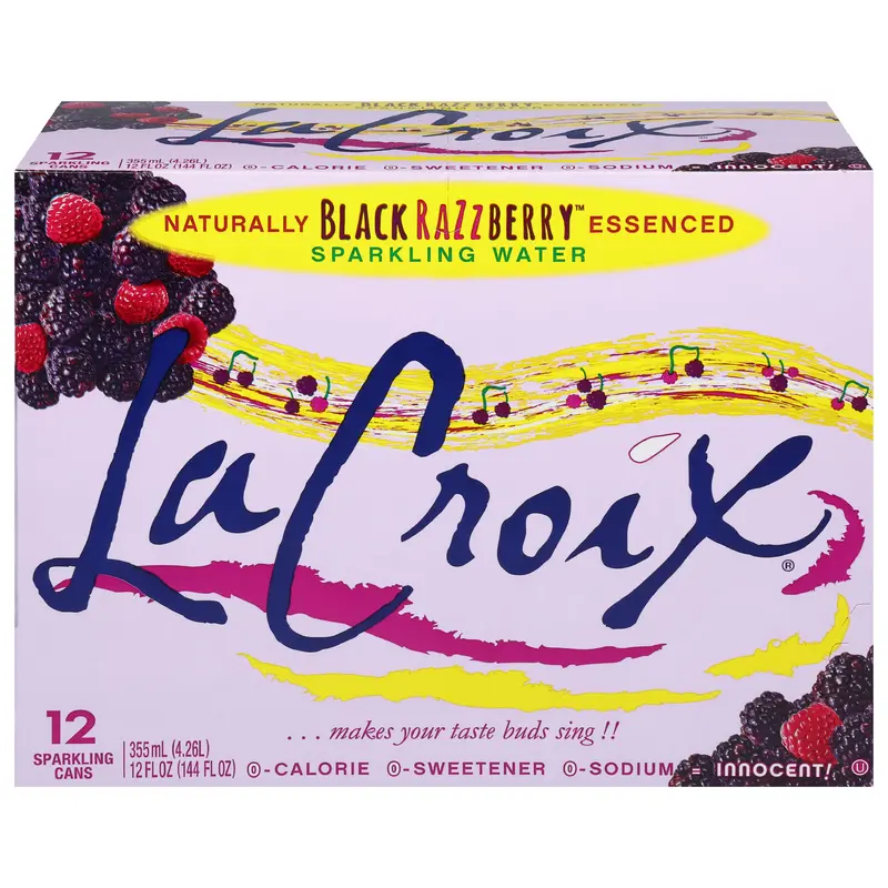 LaCroix Black Razzberry Sparkling Water 12 - 12 fl oz Cans