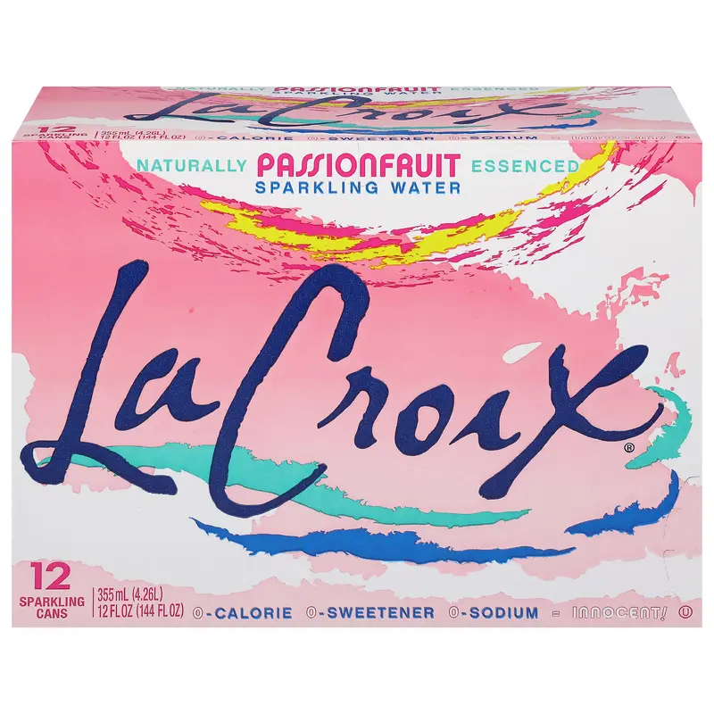 LaCroix Passionfruit Sparkling Water 12 - 12 fl oz Cans