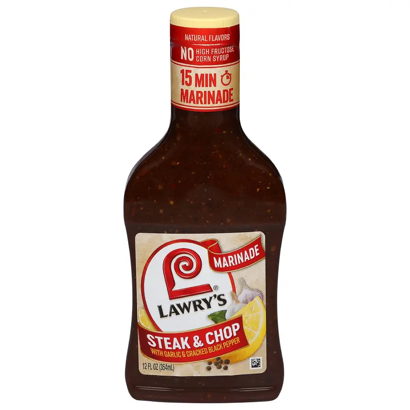 Lawry's Marinade Steak & Chop, 12 fl oz